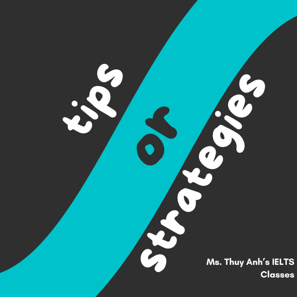 học tips hay strategies khi học ielts