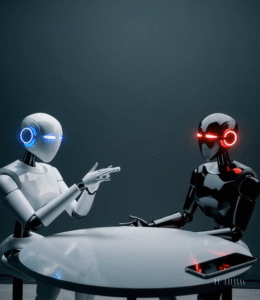 Some people think that robots are very important to human's future development, while others think that they are dangerous and have negative effects on society.