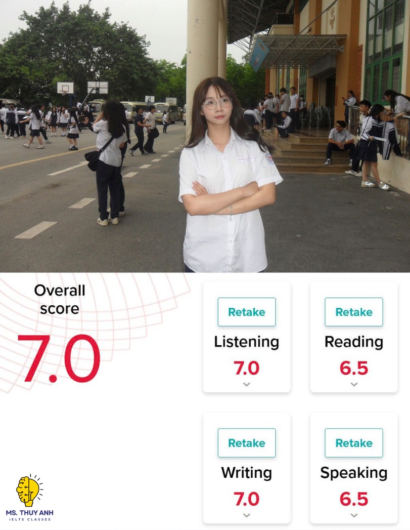 Chia sẻ kinh nghiệm thi IELTS đạt 7.0 Overall siêu thấm thía của Thanh Vân​